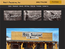 Tablet Screenshot of petestaxidermy.com